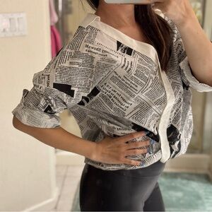 Newspaper Blouse